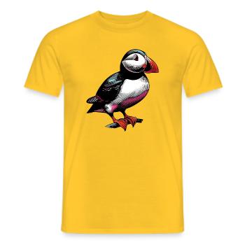 Puffin - Men's T-Shirt - yellow - Front - AI Model Male 178 dark (178cm)