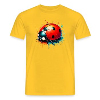 Coccinelle - T-shirt homme - jaune - Devant - AI Model Male 178 dark (178cm)
