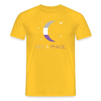 LGBTQ Pride Month - Keine Phase - Asexuell - Männer T-Shirt - Gelb - Vorne - AI Model Male 178 dark (178cm)