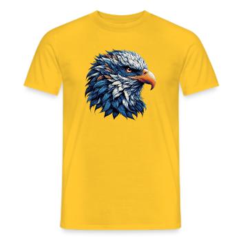 Adler - Männer T-Shirt - Gelb - Vorne - AI Model Male 178 dark (178cm)