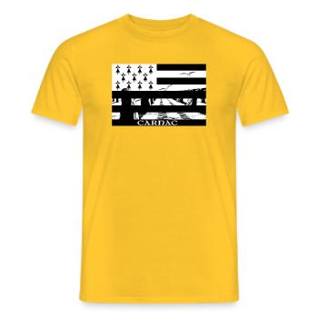 CARNAC - T-shirt homme - jaune - Devant - AI Model Male 178 dark (178cm)