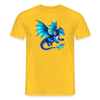 Dragon - Men's T-Shirt - yellow - Front - AI Model Male 178 dark (178cm)