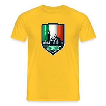 Venise magique - T-shirt homme - jaune - Devant - AI Model Male 178 dark (178cm)