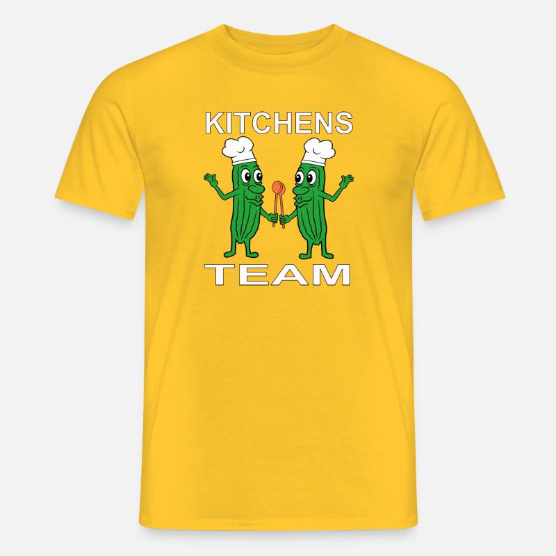 Koch Kochen - Männer T-Shirt - Gelb