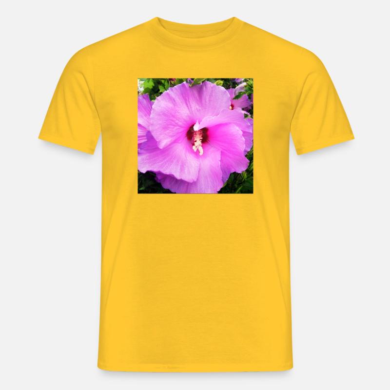 Fiore di malva - T-shirt uomo - giallo