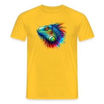 Iguane - T-shirt homme - jaune - Devant - AI Model Male 178 dark (178cm)