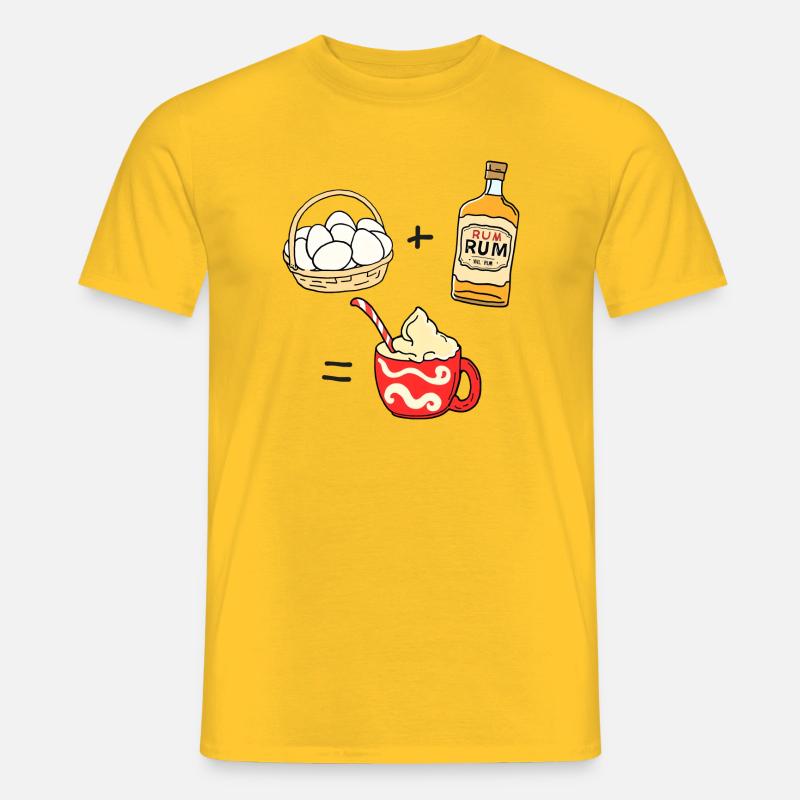 Eierpunsch - Männer T-Shirt - Gelb