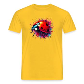 Marienkäfer - Männer T-Shirt - Gelb - Vorne - AI Model Male 178 dark (178cm)
