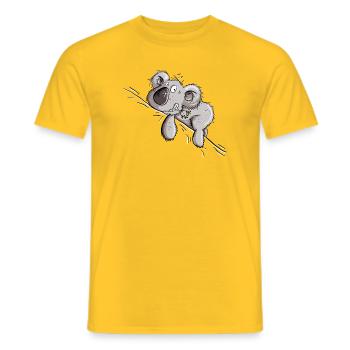 Drolliger Koala Bär - Männer T-Shirt - Gelb - Vorne - AI Model Male 178 dark (178cm)