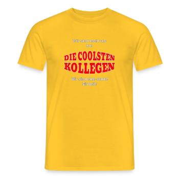 Gemeinsam Stark – starke Einheit - Männer T-Shirt - Gelb - Vorne - AI Model Male 178 dark (178cm)