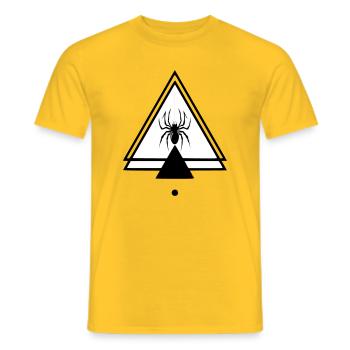 Araignée - T-shirt homme - jaune - Devant - AI Model Male 178 dark (178cm)