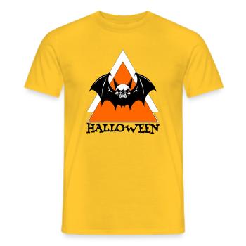 Halloween - T-shirt homme - jaune - Devant - AI Model Male 178 dark (178cm)