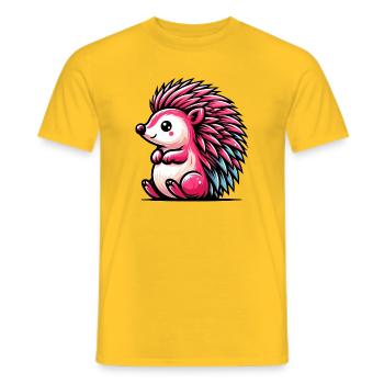 Hérisson - T-shirt homme - jaune - Devant - AI Model Male 178 dark (178cm)