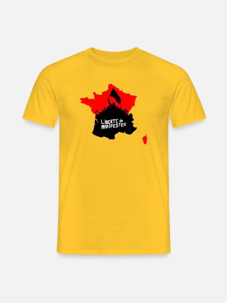 Freedom to protest - Men's T-Shirt - yellow
