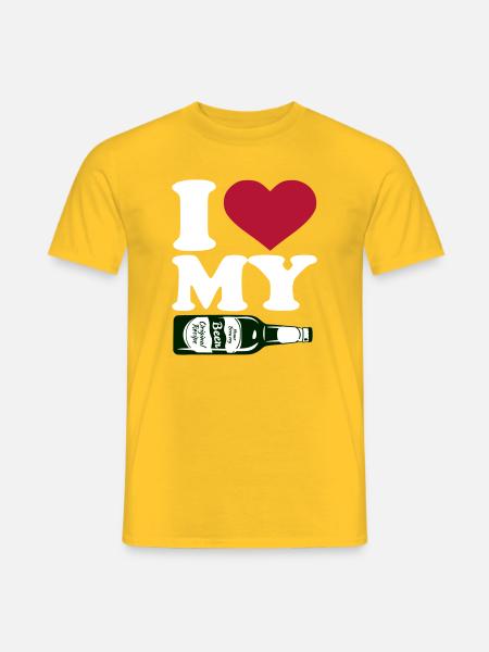 I love my beer - Men's T-Shirt - yellow