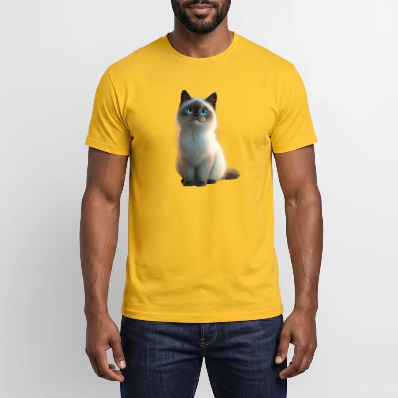 Chat Birman Chat Birman Sacré Chat Birman Mignon Chats Birmans T-shirt homme