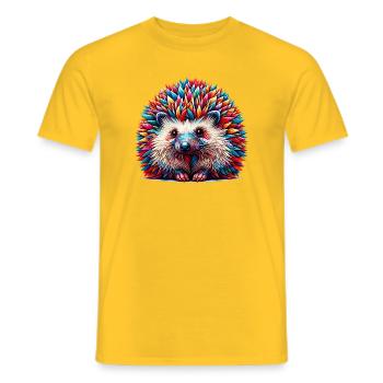 Hérisson - T-shirt homme - jaune - Devant - AI Model Male 178 dark (178cm)