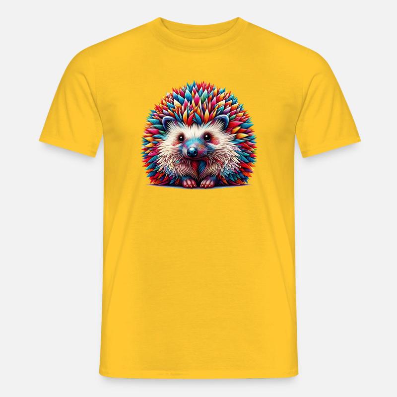 Igel - Männer T-Shirt - Gelb