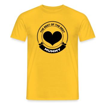 Beste Mama - Muttertag - Männer T-Shirt - Gelb - Vorne - AI Model Male 178 dark (178cm)