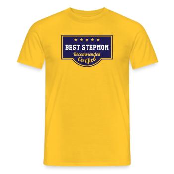Meilleure Belle-Mère du Monde - T-shirt homme - jaune - Devant - AI Model Male 178 dark (178cm)
