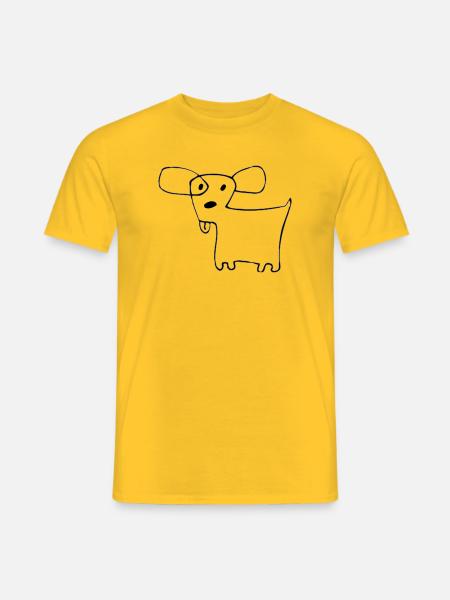 02 Doggie Shorts - Männer T-Shirt - Gelb