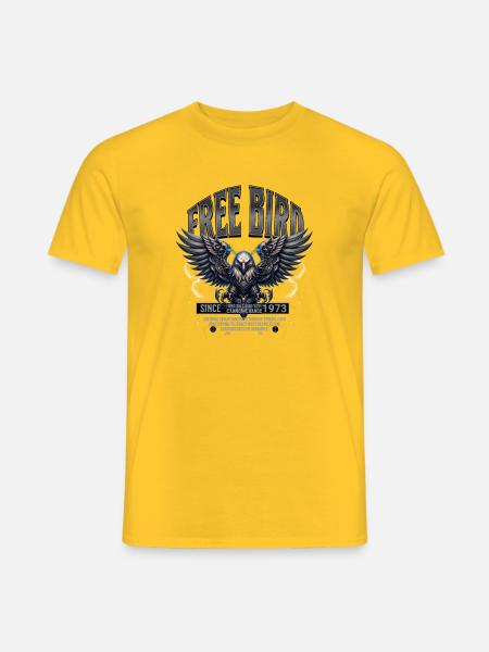 FreiVogel Adler 1973 Design - Männer T-Shirt - Gelb