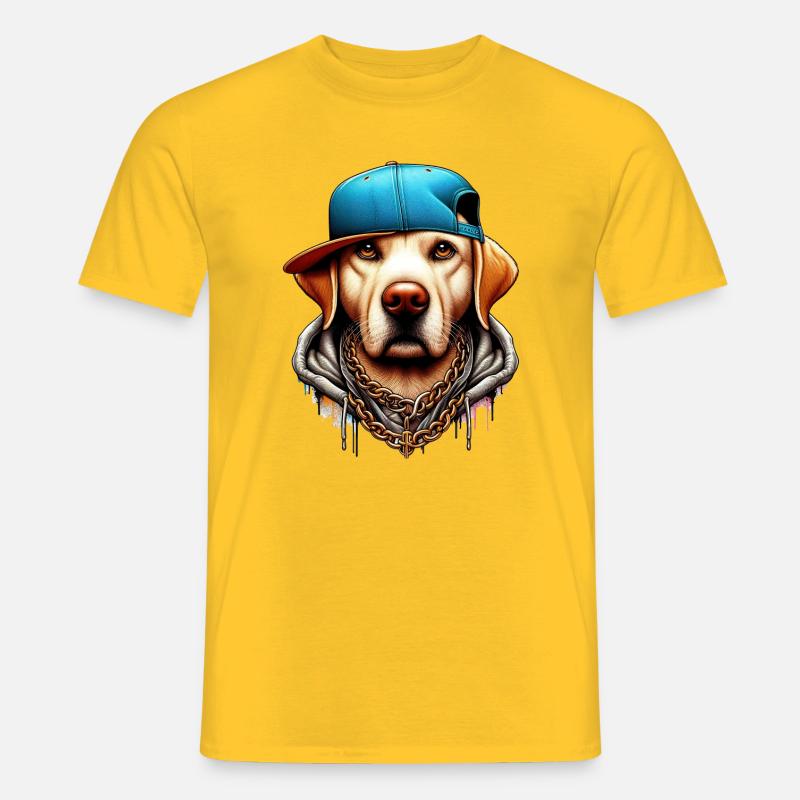 Hund - Männer T-Shirt - Gelb