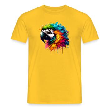 Perroquet - T-shirt homme - jaune - Devant - AI Model Male 178 dark (178cm)