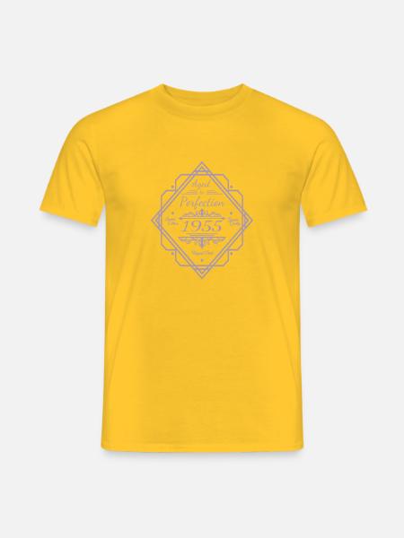 Millésime d’anniversaire 1955 - T-shirt homme - jaune