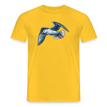 Albatross - Men's T-Shirt - yellow - Front - AI Model Male 178 dark (178cm)
