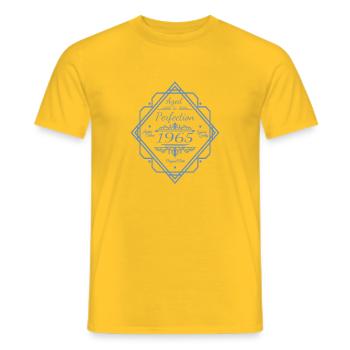 Geburtstag Jahrgang 1965 Vintage Look - Männer T-Shirt - Gelb - Vorne - AI Model Male 178 dark (178cm)