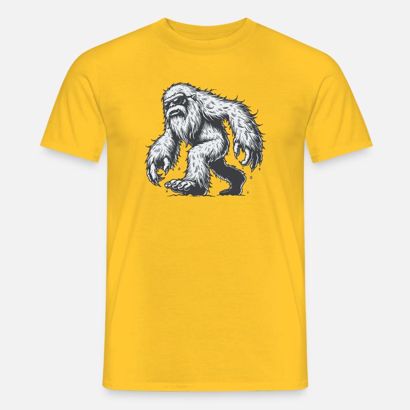Yeti - Männer T-Shirt - Gelb