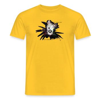 Ratte Tic Tac Toe Normal-Langweilig - Männer T-Shirt - Gelb - Vorne - AI Model Male 178 dark (178cm)