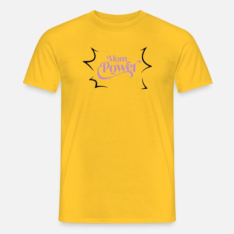 Mama-Macht - Männer T-Shirt - Gelb