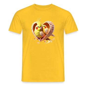 Nymphe (02) - T-shirt homme - jaune - Devant - AI Model Male 178 dark (178cm)