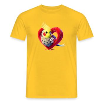 Nymphe (01) - T-shirt homme - jaune - Devant - AI Model Male 178 dark (178cm)