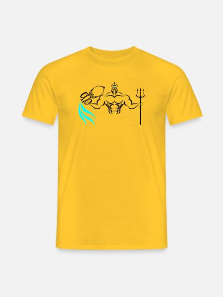 Alpha Aquarius Deluxe - Männer T-Shirt - Gelb