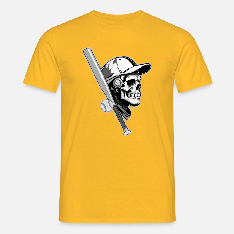 BASEBALL-HACKFLEISCH - Männer T-Shirt - Gelb