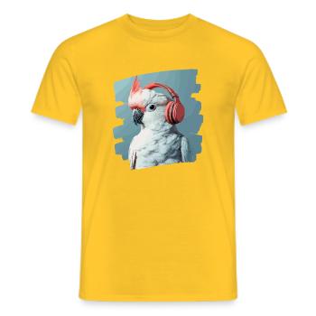 Cacatoès - T-shirt homme - jaune - Devant - AI Model Male 178 dark (178cm)