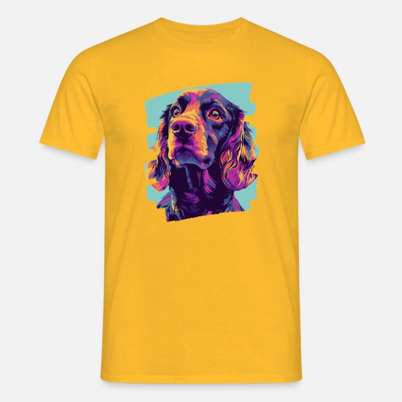 Cocker Spaniel - Männer T-Shirt - Gelb