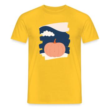 Pumpkin - Men's T-Shirt - yellow - Front - AI Model Male 178 dark (178cm)
