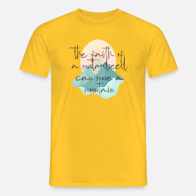 mountain mover Design - Männer T-Shirt - Gelb