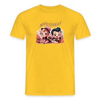 Romeo and Juliet - Men's T-Shirt - yellow - Front - AI Model Male 178 dark (178cm)