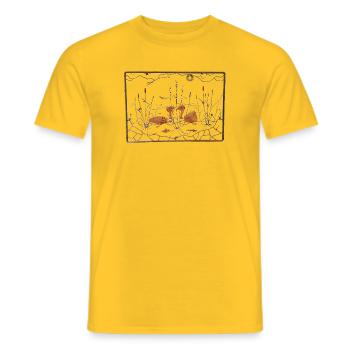 Teichleben - T-shirt homme - jaune - Devant - AI Model Male 178 dark (178cm)