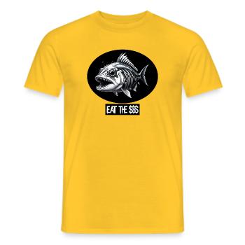 Poisson punk - T-shirt homme - jaune - Devant - AI Model Male 178 dark (178cm)