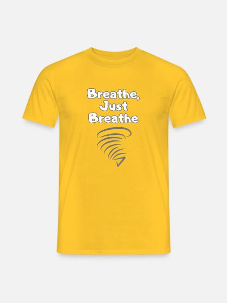 BREATH Self-Care – Self Love Statement - Men's T-Shirt - yellow