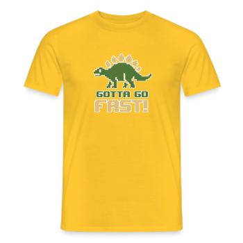 Gotta go fast! - Men's T-Shirt - yellow - Front - AI Model Male 178 dark (178cm)