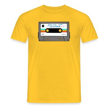 Bande - Le son de l’été - T-shirt homme - jaune - Devant - AI Model Male 178 dark (178cm)