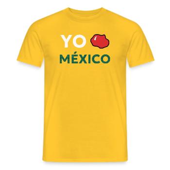 YO AMO MEXICO - Men's T-Shirt - yellow - Front - AI Model Male 178 dark (178cm)