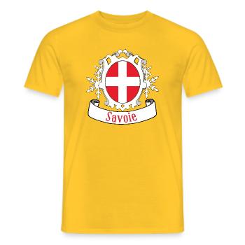 Savoie - T-shirt homme - jaune - Devant - AI Model Male 178 dark (178cm)